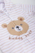 White Stripe Buddy Bear Jumpsuit (1)