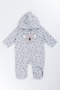 Grey Spotted Koala Fleece Jumpsuit