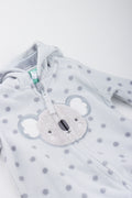 Grey Spotted Koala Fleece Jumpsuit (1)