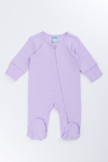 Lilac Cotton Sleepsuit