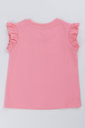 Pink Frill Sleeve Vest (2)