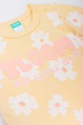 Yellow Floral Baby Romper (1)