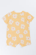 Yellow Floral Baby Romper (2)