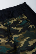 Woven Camo And Black Shorts 2 Pack (1)