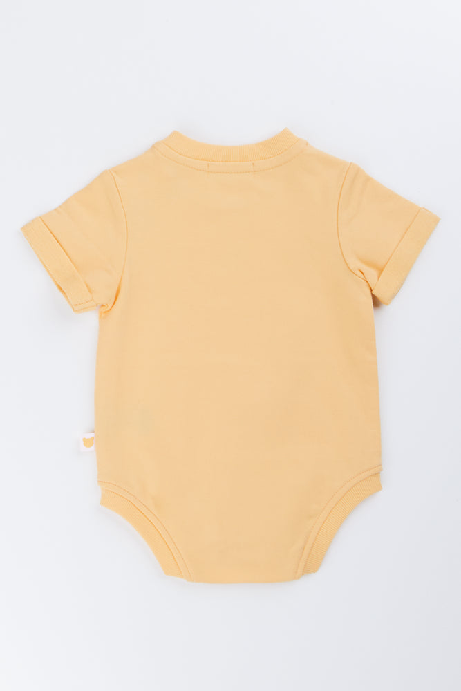 Baby Hello World Yellow Romper (2)