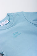 Hello World Baby Romper Blue (1)