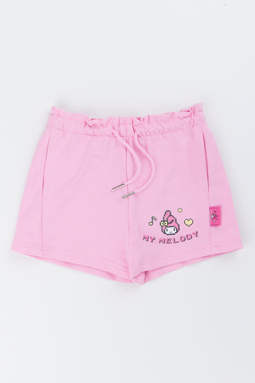 Pink My Melody Fleece Shorts