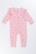 Grow With Me Pink Cherry Sleepsuit