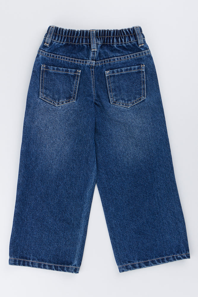 Stitch Embroidered Denim Jeans (2)