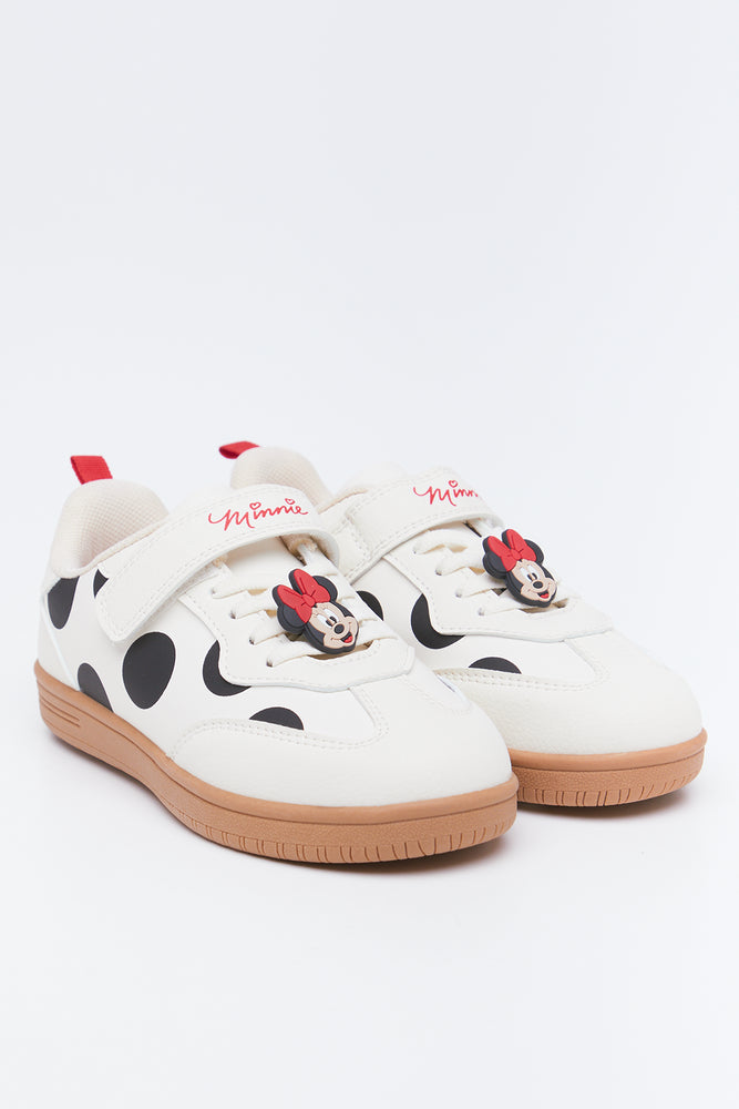 Cream Minnie Mouse Spotted Sneakers