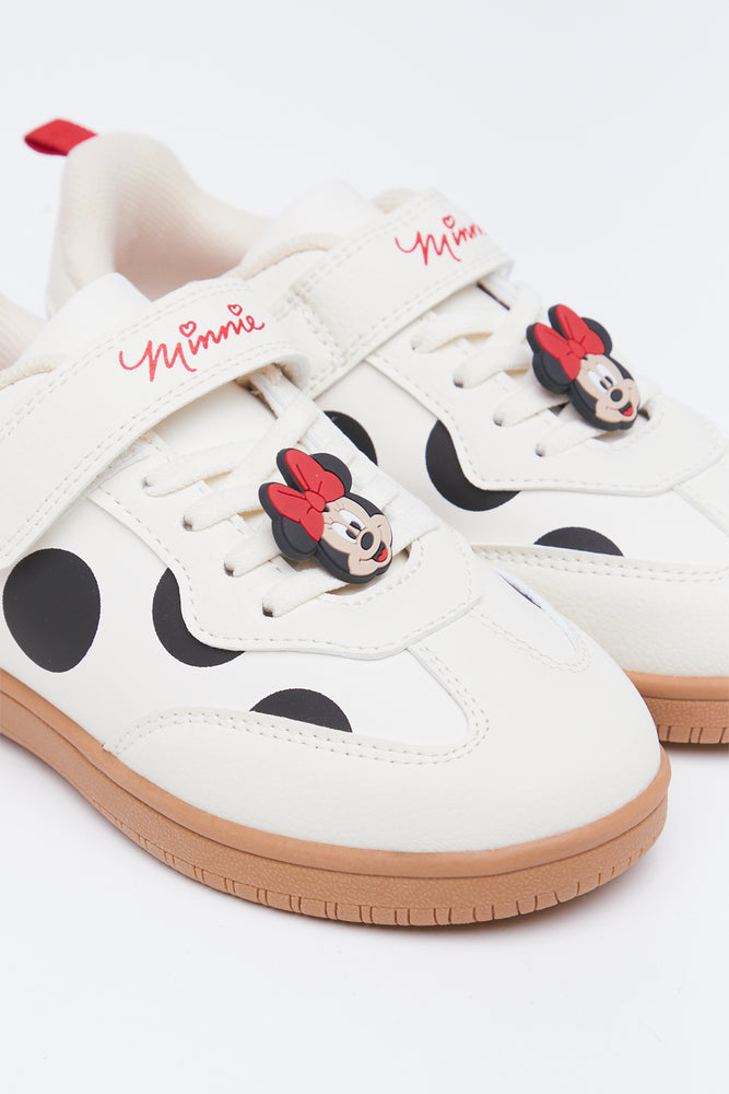 Cream Minnie Mouse Spotted Sneakers (2)