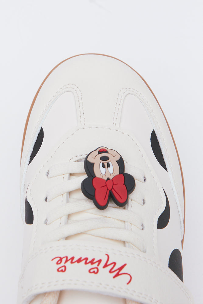 Cream Minnie Mouse Spotted Sneakers (4)