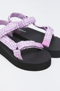 Lilac Ruched Platform Sport Sandals (2)