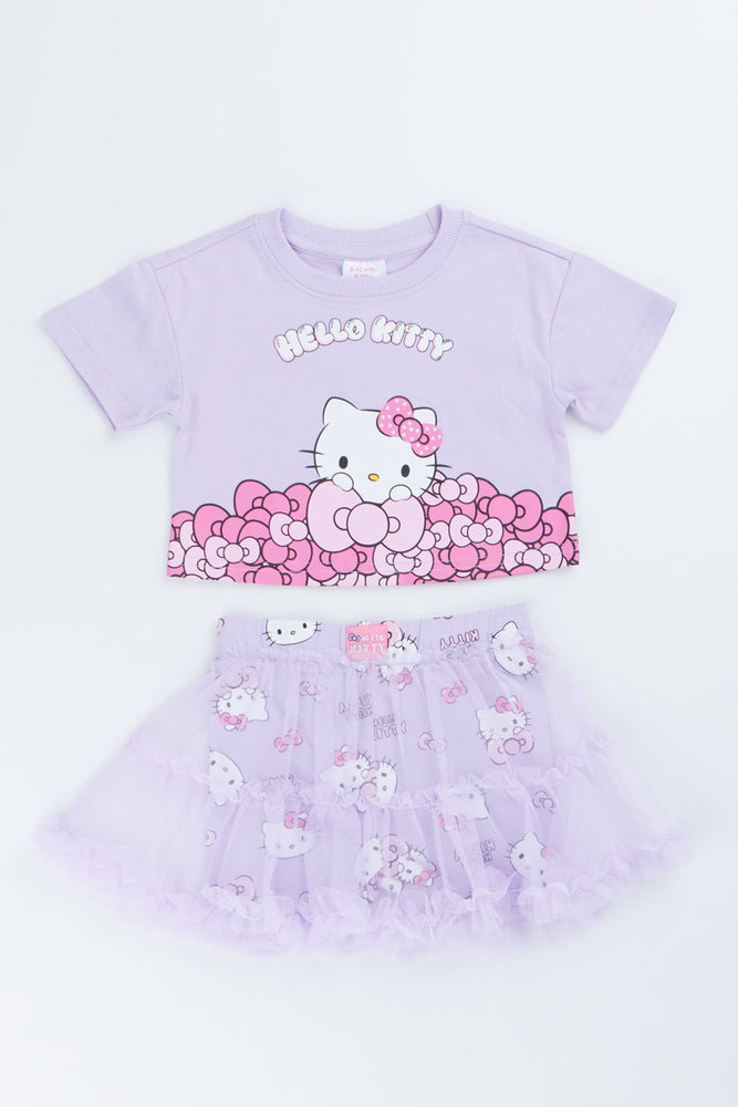 Lilac Hello Kitty Two Piece Set
