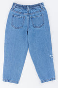 Blue Denim Flower Embroidered Jeans (2)