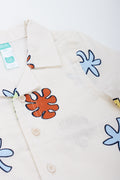 Milk Ocean Print Linen Blend Shirt (1)