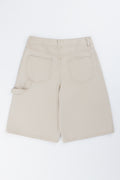 Beige Bull Denim Carpenter Shorts (2)