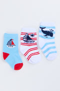 Nautical 3 Pack Baby Socks