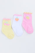 3 Pack Fruit Ankle Socks