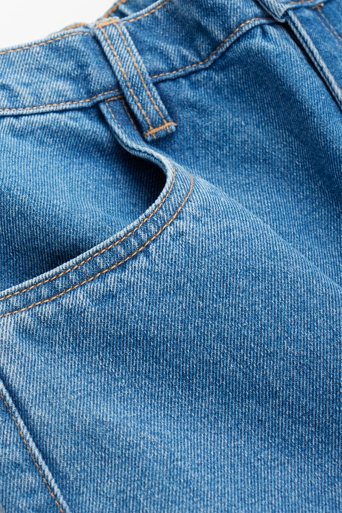 Blue Denim Cargo Pants (1)