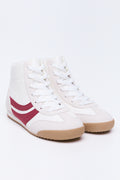 Cream High Top Sneakers