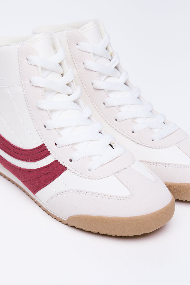 Cream High Top Sneakers (2)