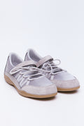 Silver Grey Lace Up Shoes