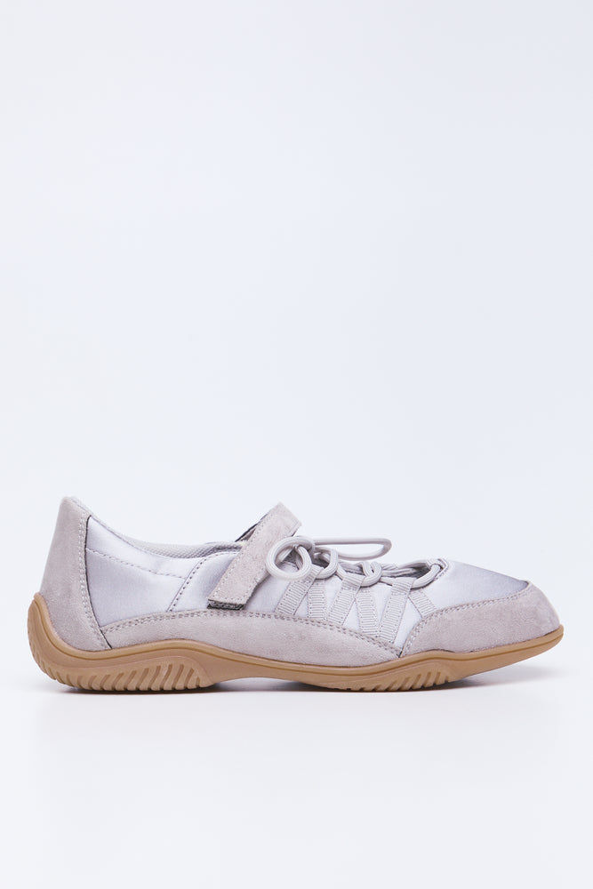 Silver Grey Lace Up Shoes (1)