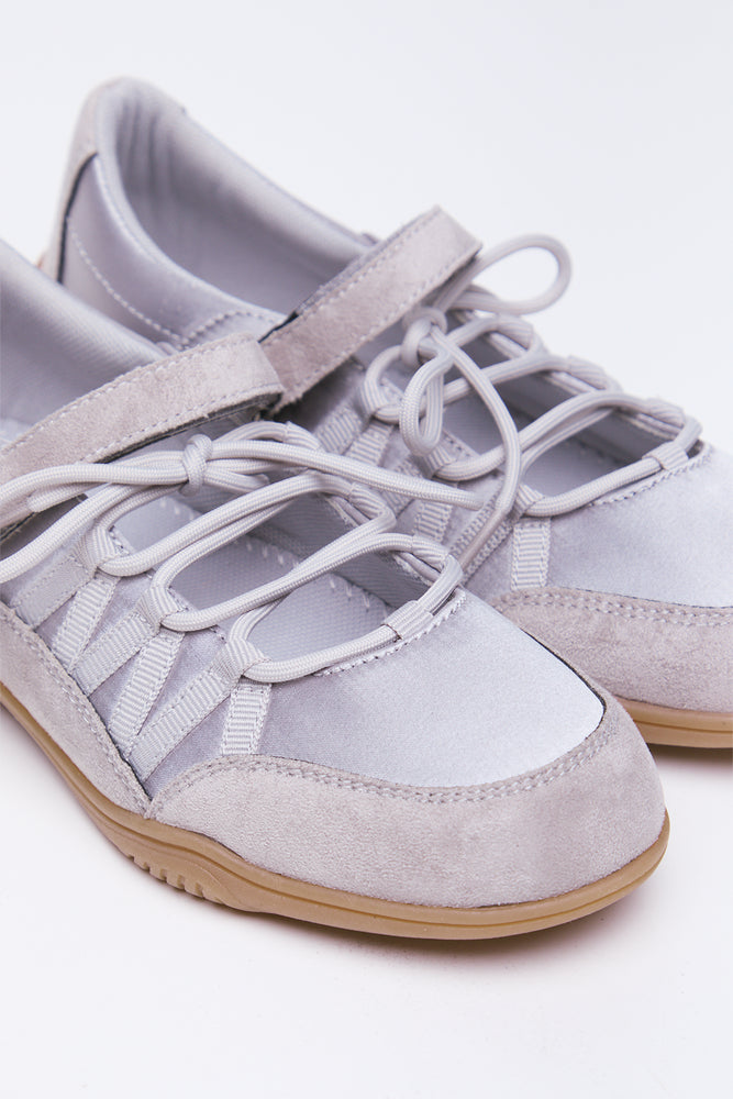 Silver Grey Lace Up Shoes (2)
