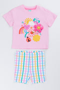 Boxy Graphic T-Shirt Shorts Set