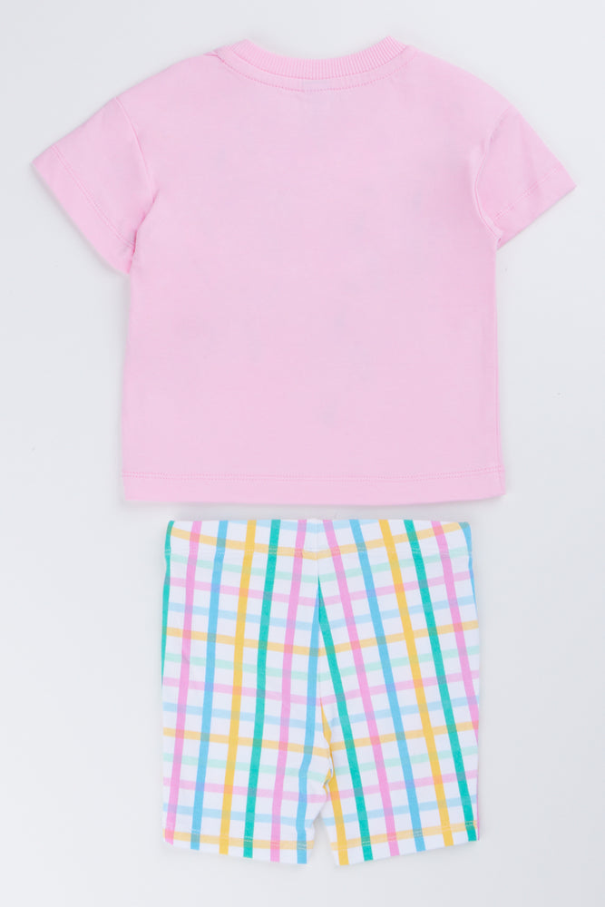 Boxy Graphic T-Shirt Shorts Set (2)