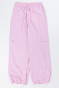 Pink Cargo Balloon Pants