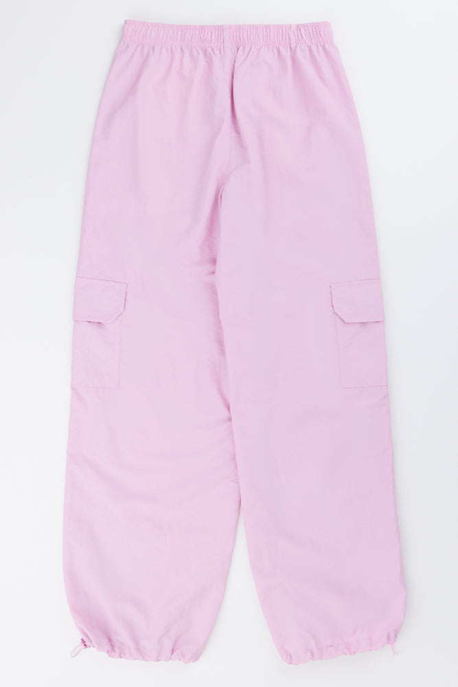 Pink Cargo Balloon Pants (2)