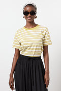 Green Stripe Regular Crewneck T-Shirt