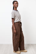 Striped Regular Crewneck T-Shirt Stone (1)