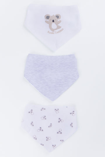 3 Pack Koala Bandana Bibs