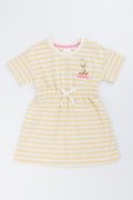 Striped Tweety Bird Drawstring Dress
