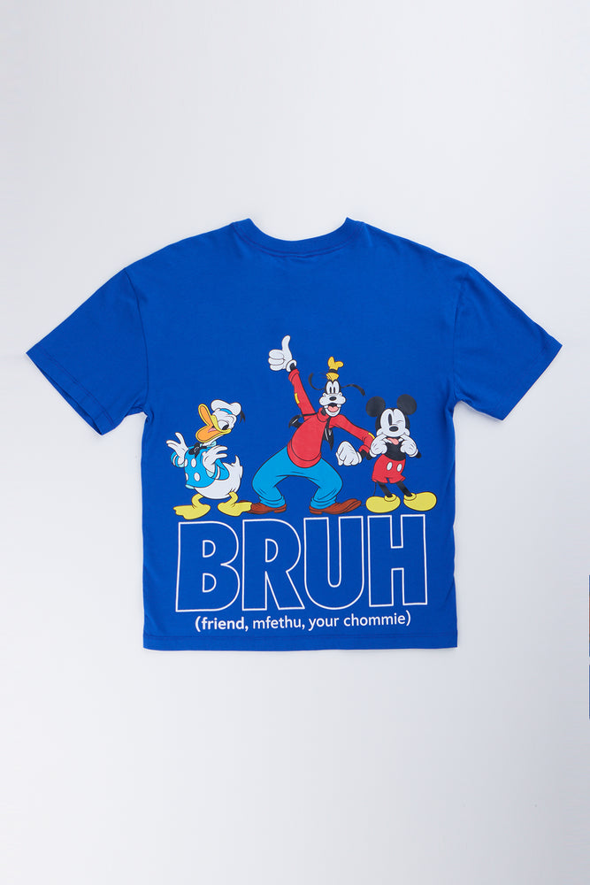 Blue Mickey Mouse Graphic T-Shirt (2)