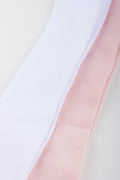 Pink & White Nylon Tights 2 Pack (1)