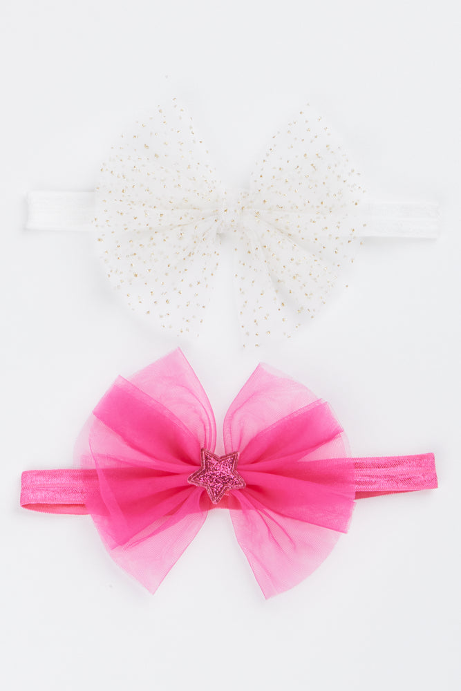 2 Pack Glitter Star Headbands