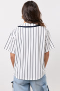 Striped Button Down Baseball Shirt (3)