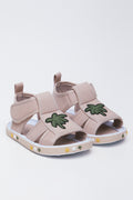 Palm Print Open Toe Sandals