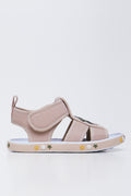 Palm Print Open Toe Sandals (1)