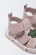 Palm Print Open Toe Sandals (3)