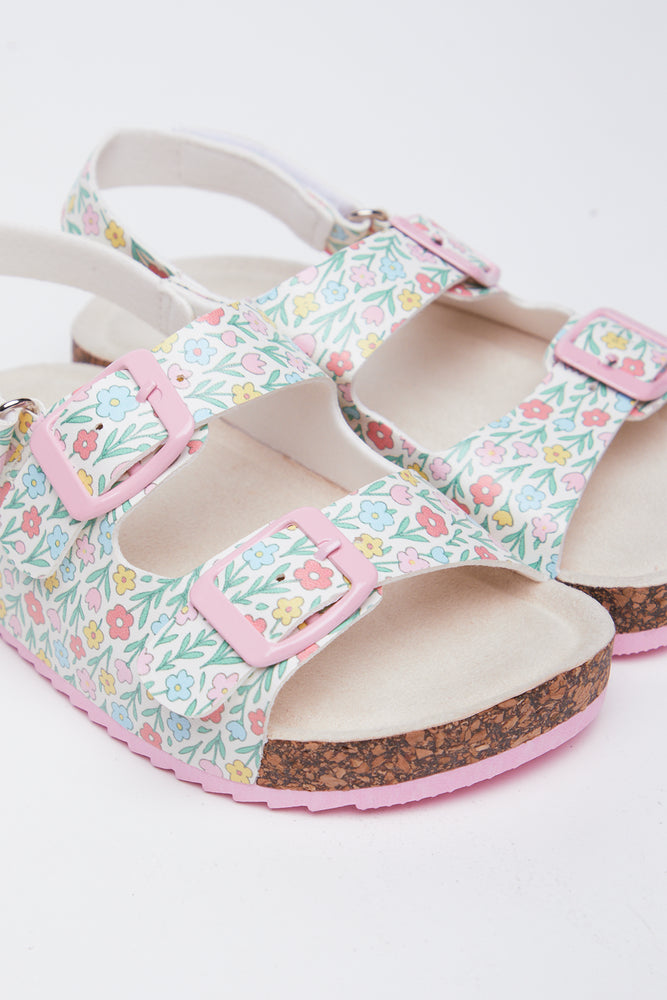 Floral Print Comfort Sandals (2)