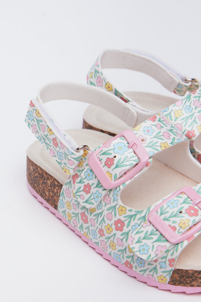 Floral Print Comfort Sandals (3)