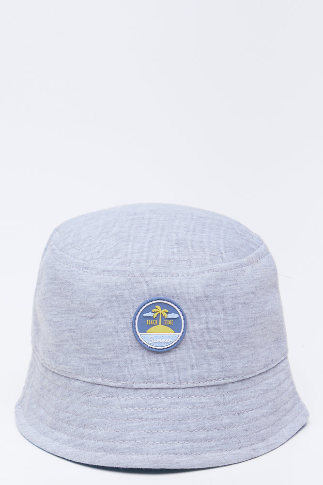 Grey Melange Beach Bucket Hat