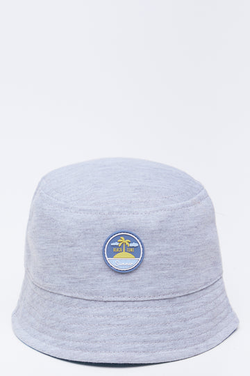 Grey Melange Beach Bucket Hat