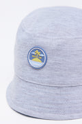 Grey Melange Beach Bucket Hat (1)