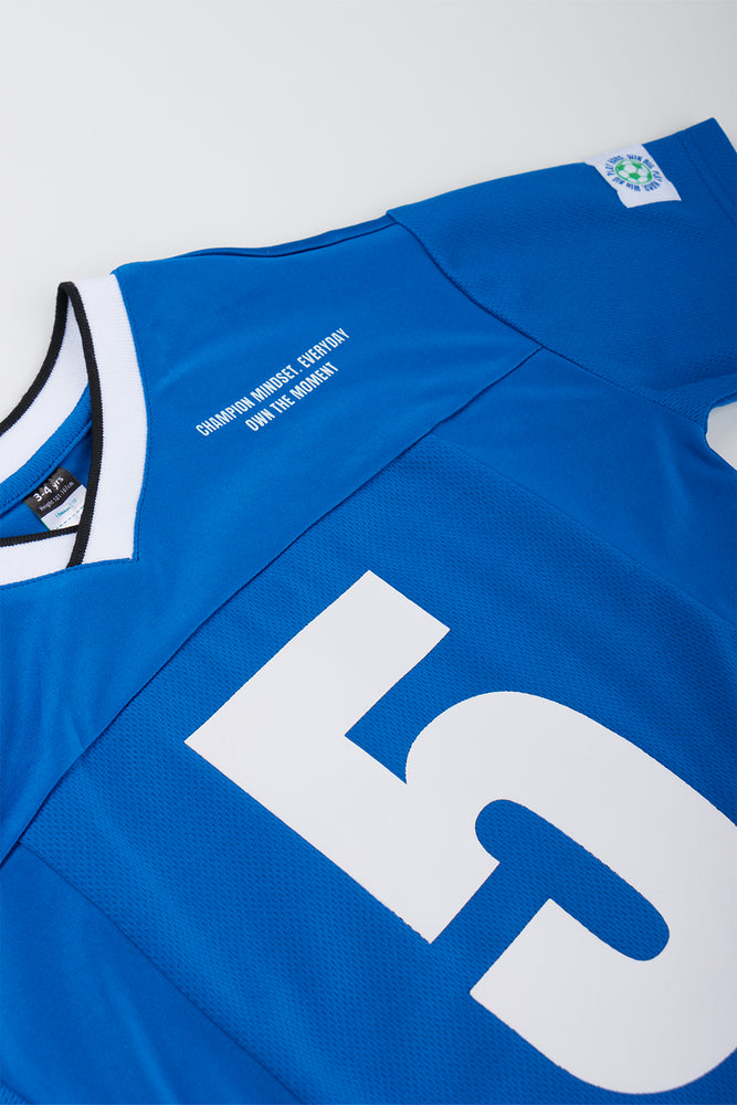 Blue Sporty V-Neck T-Shirt (1)